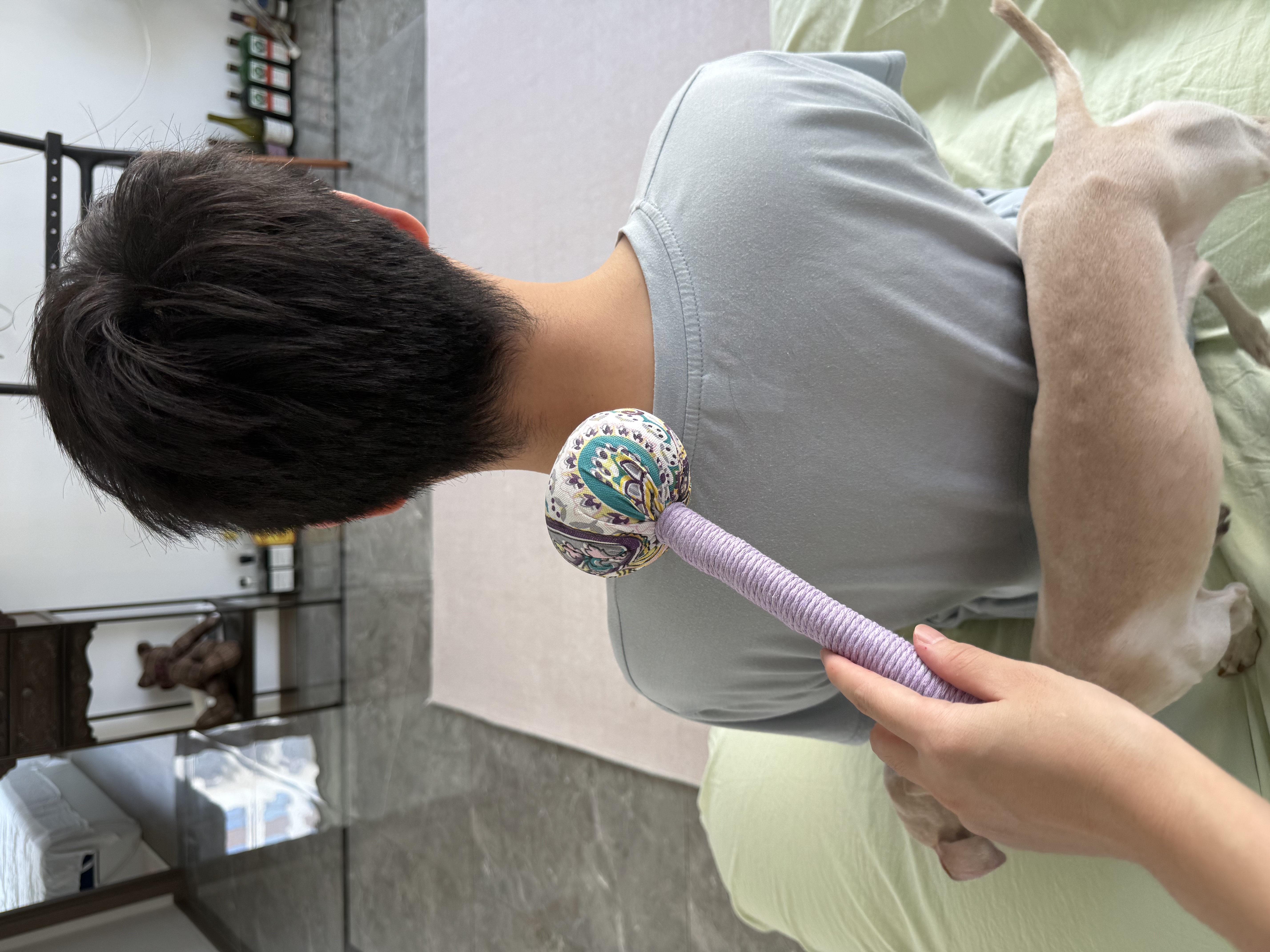 囍柿莲莲艾草锤按摩棒养生锤中秋节送父母生日礼物伴手小礼品艾灸锤按摩 实拍图