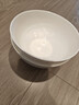 京东京造 餐具套装 乔迁之喜陶瓷家用陶瓷汤碗 纯白骨瓷 面碗6英寸*2 实拍图