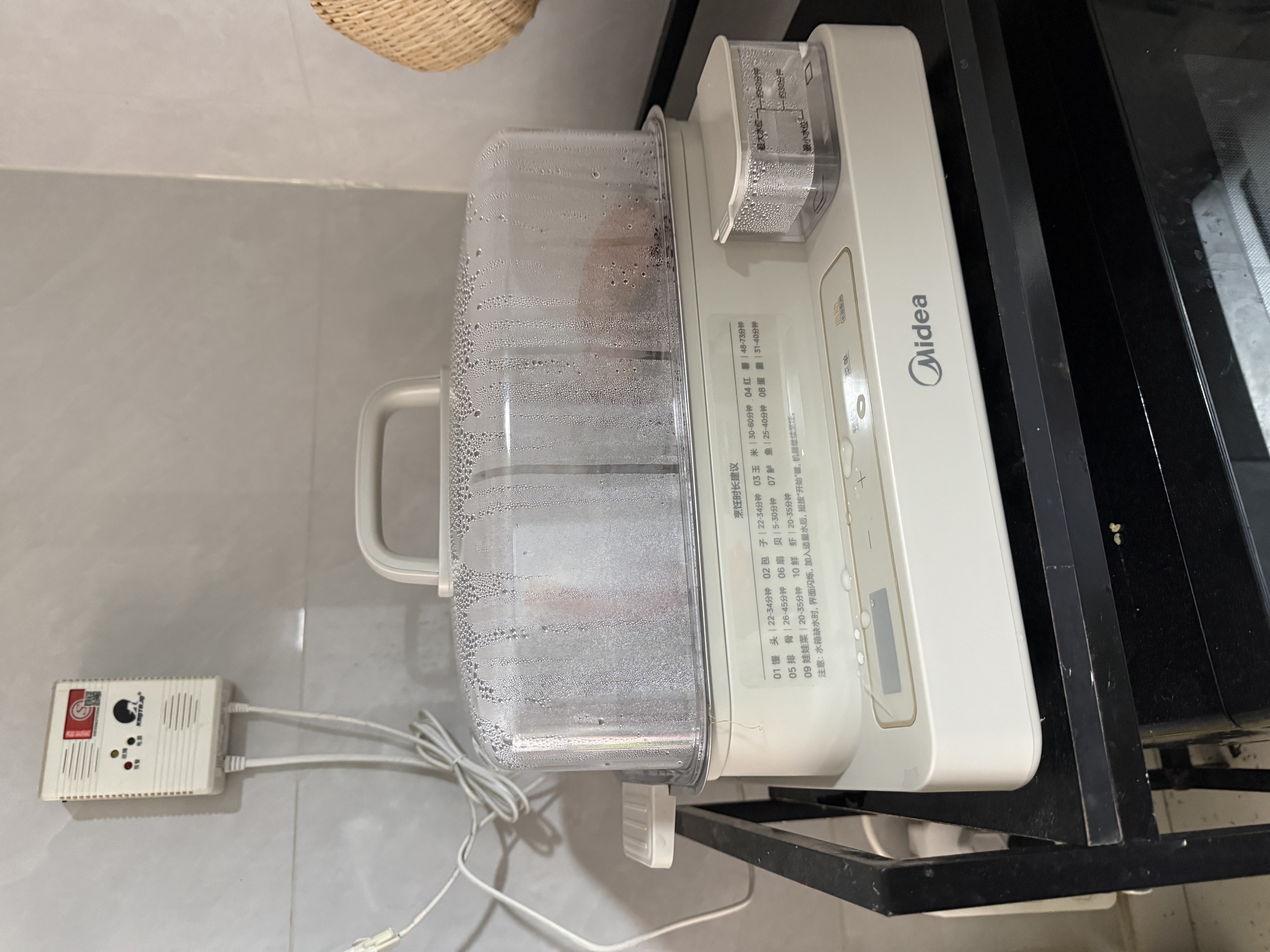 美的（Midea） 电蒸锅 大容量智能预约电蒸锅多功能电蒸箱多层蒸汽锅多用途蒸锅全透明视窗蒸笼蒸箱 25L 【升级容量】ZGC322302 实拍图