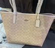 蔻驰（COACH）【品牌直供】新款女包CITY33通勤电脑包托特包沙黄CV976 生日礼物 实拍图