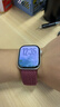Apple/苹果 Watch S11 智能手表GPS款42毫米玫瑰金色铝金属表壳淡桃粉色运动型表带S/M MEUN4CH/B 实拍图
