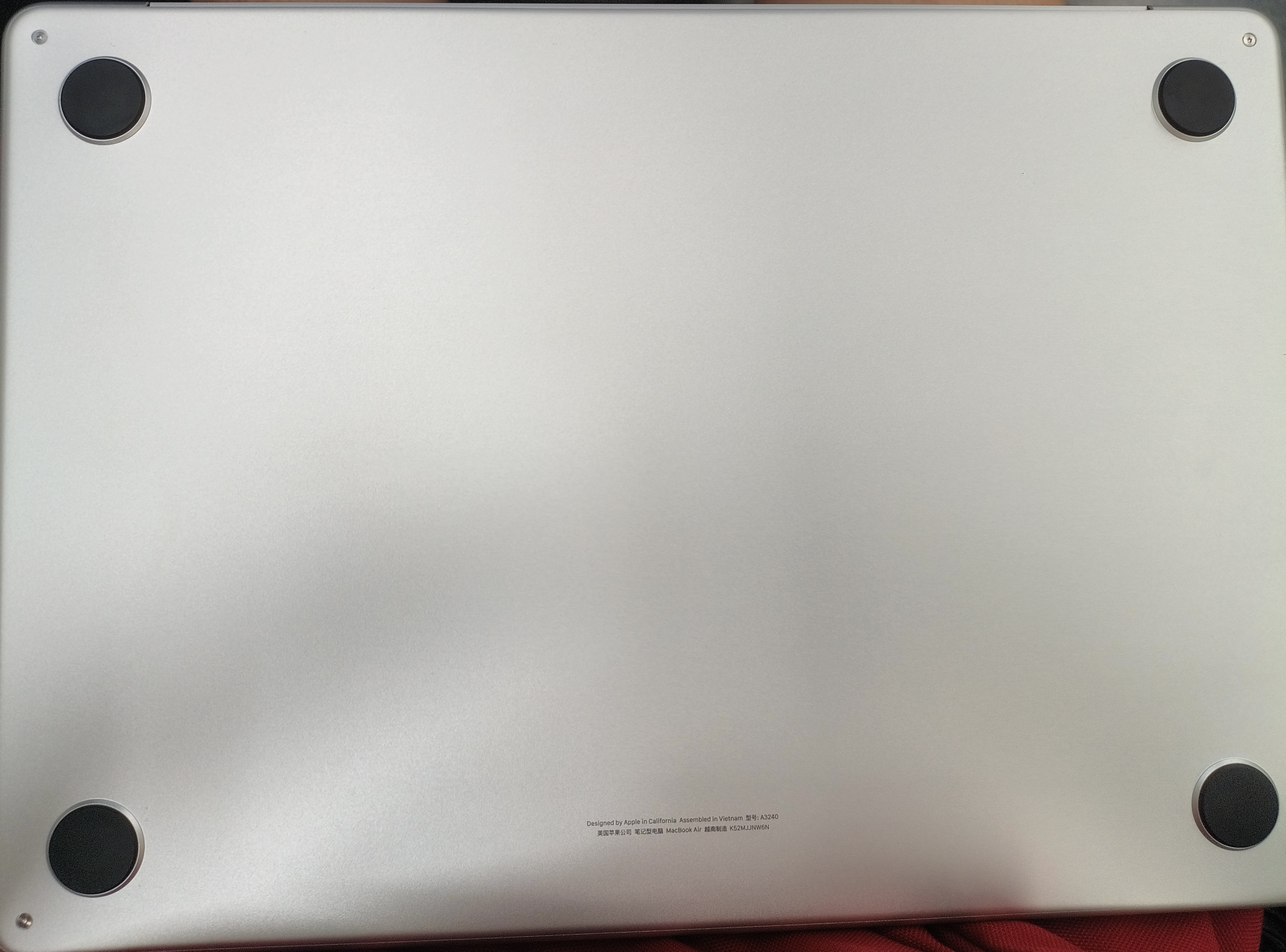 Apple/苹果AI笔记本/2025款MacBookAir13英寸M4(10+10核)24G512G银色电脑MC654CH/A 实拍图