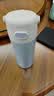 膳魔师（THERMOS）儿童水杯吸管保温保冷杯上学可用大容量手提畅吸杯简约商务TCKL 实拍图