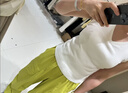 优衣库V领bra背心女装加杯背心带胸垫打底衫内搭482330 00 白色 L 实拍图