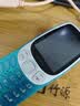 诺基亚（NOKIA）3210 4G 移动联通电信广电全网通 2.4英寸双卡双待 直板按键学生功能机备用手机 蓝色 实拍图
