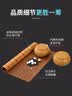 赢八围棋套装五子棋361仿玉棋子学生成人露营仿竹纹棋罐加厚皮革棋盘 实拍图