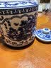 传世瓷 景德镇陶瓷茶壶大容量饭店凉水壶特大号冷水壶青花提梁泡茶壶水壶陶瓷壶凉水壶特大泡茶壶 花开富贵2升茶壶 实拍图