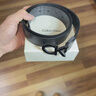 Calvin KleinJeans男真皮商务休闲ck双面字母带头牛皮革腰带皮带 003-太空黑 85cm 实拍图