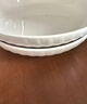 华青格鱼盘家用大号蒸鱼盘子浮雕素雅花瓣12.5英寸微波炉洗碗机适用 实拍图