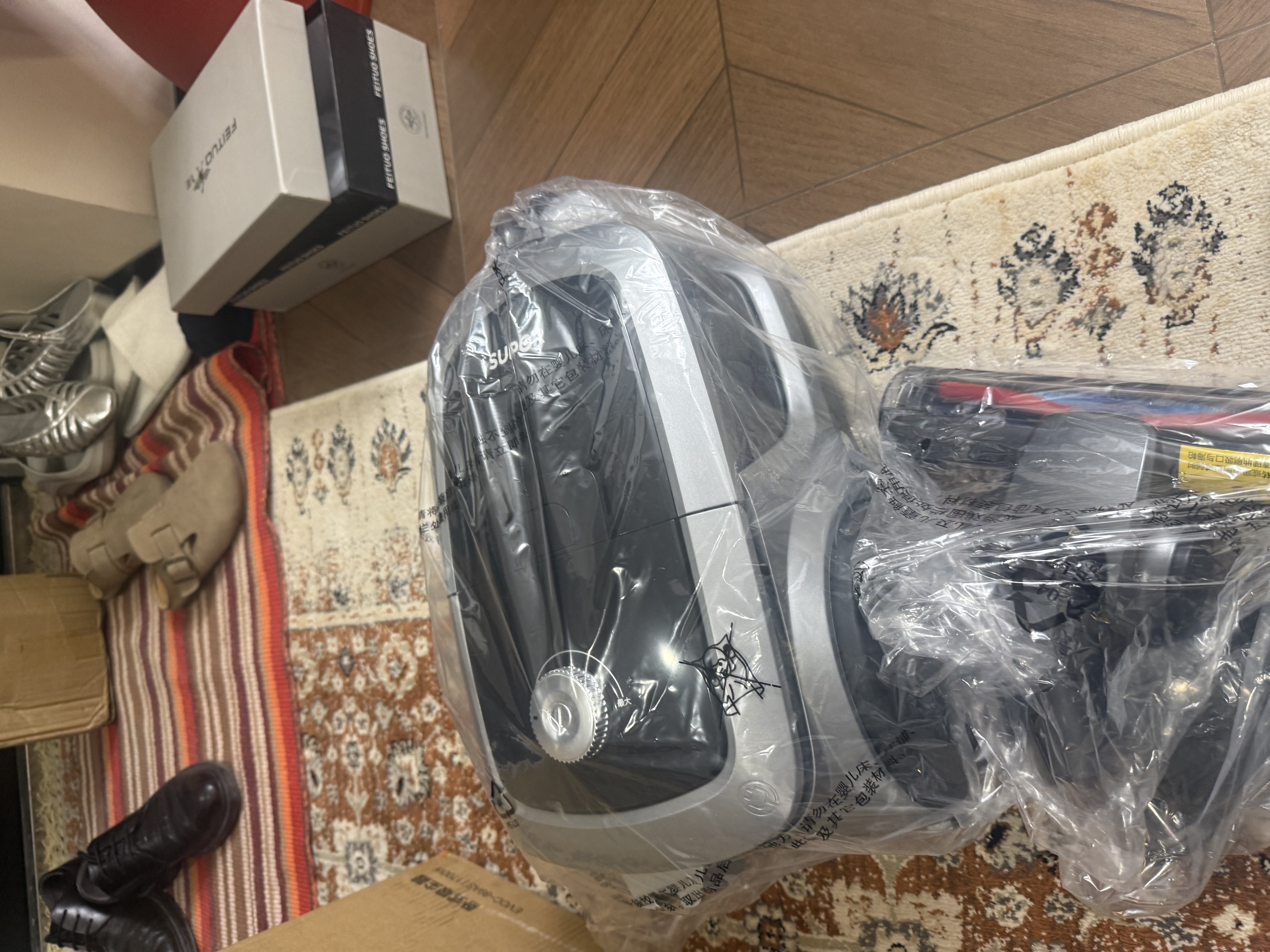 苏泊尔（SUPOR）卧式吸尘器家用大吸力地毯清洁保洁大功率吸尘除螨一键收线EVCC-89AS节日礼物 实拍图