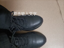 戈耐真牛皮休闲运动鞋软底男士真皮青年内增高户外跑步潮流男鞋子男 黑色 真皮 (四季 春秋季款) 42 (260mm) 实拍图