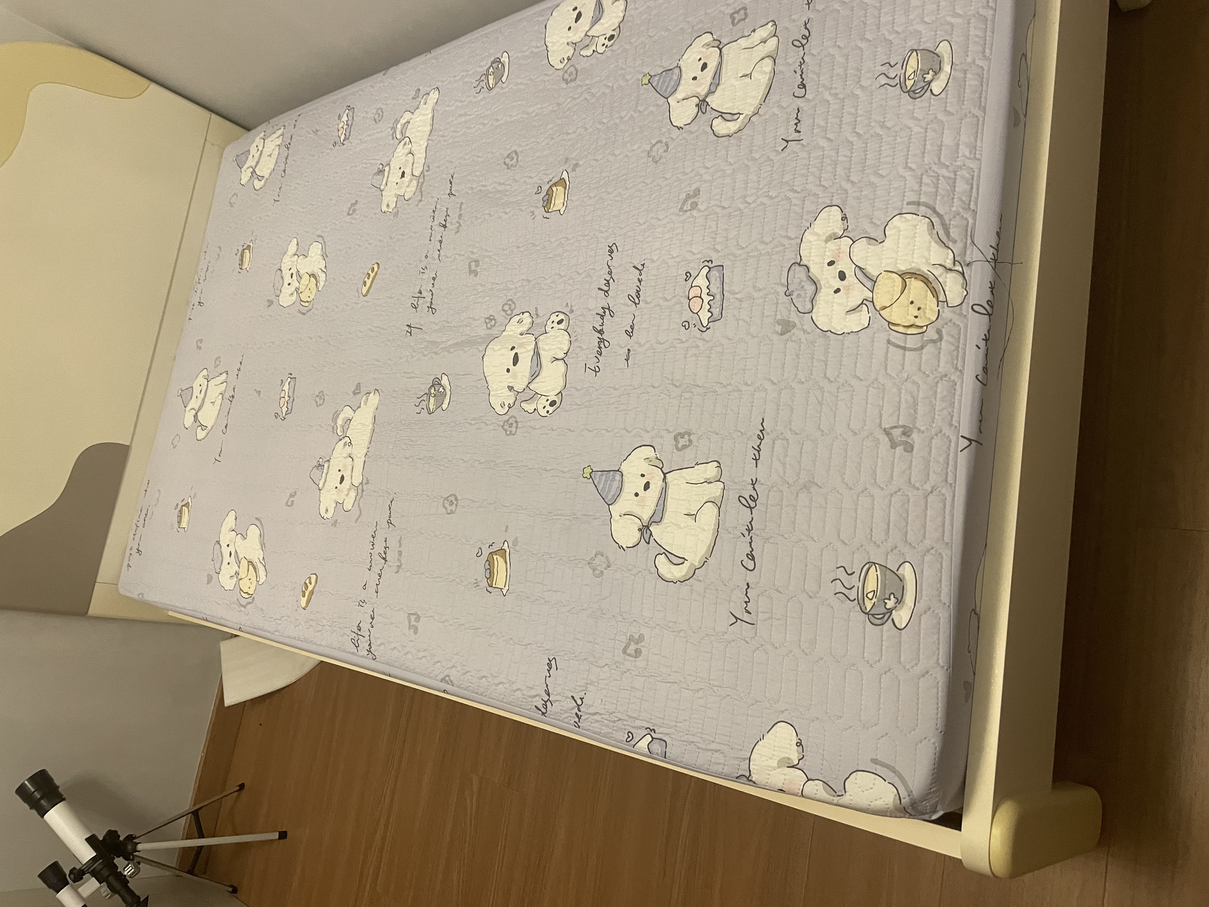 全友家居 现代简约家具青少年单人床1.2米奶油风实木脚男孩女孩次卧床 实拍图