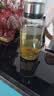 【送杯套】大容量加厚玻璃杯子便携杯茶水分离带杯套泡茶水杯 透明 1000ml吨吨桶 1只装 实拍图