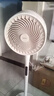 美的（Midea）【变频轻音】空气循环扇家用语音遥控电风扇 一级能效静音落地扇 卧室桌面大风力小风扇 GDJ24SHG 实拍图
