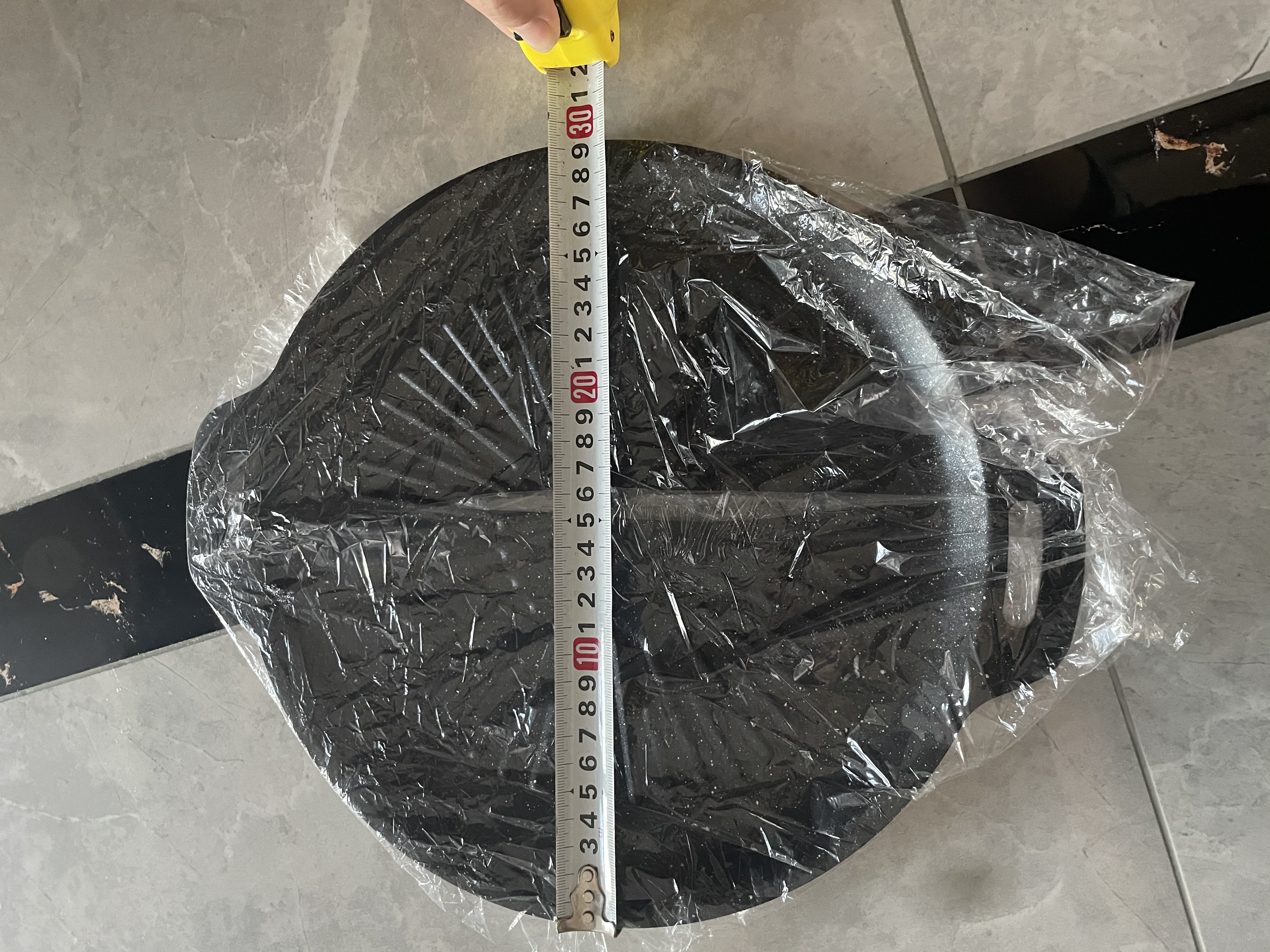 【单烤盘】麦饭石烤肉盘不粘锅铁板烧韩式烤肉电磁炉卡式炉户外 太阳花烤盘30cm 实拍图