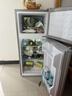 志高电冰箱双门家用节能冰箱出租屋冷藏冷冻环保迷你冰箱办公室公寓租房宿舍低噪电冰箱 【店铺爆款102L热销款】银色款一级能效 实拍图