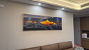 墨派客厅装饰画现代简约沙发背景墙壁画背有靠山超大尺寸横幅山水挂画 日照金山B款 150x50cm(适合1.8米沙发)晶瓷 实拍图