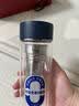 富光（FUGUANG）双层玻璃杯男便携车载水杯子G2422-SH-330 蓝色 330ml 实拍图