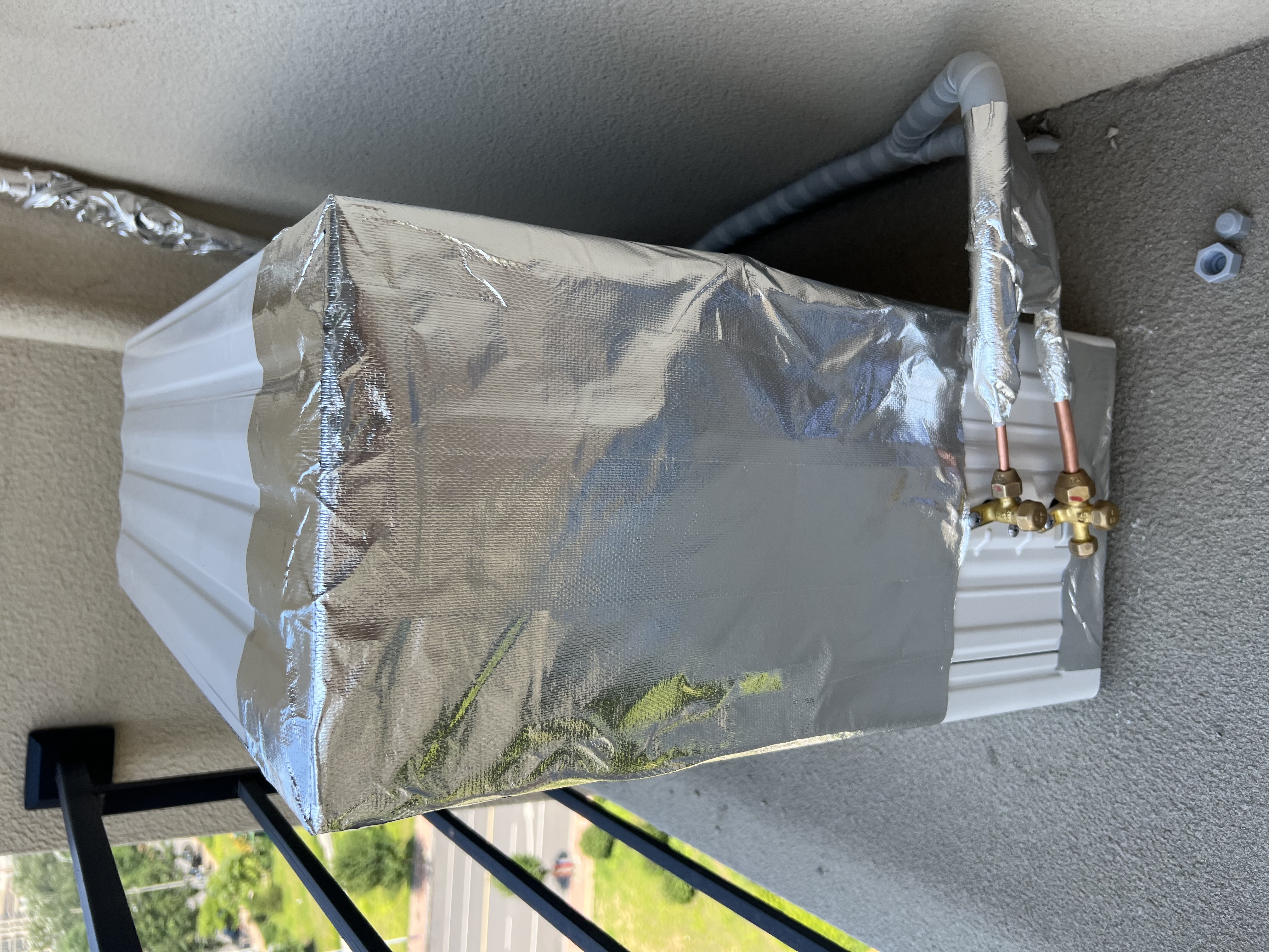 北极熊（Polar bear）玻璃纤维铝箔胶带 加厚耐高温抗拉扯 油烟机空调管道缠绕隔热密封80mm*20m银色1卷ALB8020 实拍图