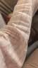MUJI 女式 无侧缝 双层纱织 长袖睡衣家居服套装纯棉 七夕情人节礼物 浅粉色条纹 M 上装160/84A 下装160/66A 实拍图