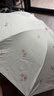 天堂伞 防紫外线晴雨伞三折 雨伞黑胶防晒太阳伞遮阳晴雨伞 甘酪白 实拍图