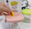 babycare婴儿辅食盒玻璃宝宝辅食保鲜工具便携防漏蒸煮冷冻储存青+粉220ml 实拍图