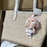 蔻驰（COACH）奥莱女士夏季女包经典标志CITY拉链托特包单肩手提包礼物city30 沙黄色/粉笔白色（新版） 实拍图