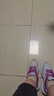 361°女鞋 跑步鞋女运动鞋夏季361度女鞋网面休闲鞋透气软底旅游鞋子 灰/深紫 39 实拍图