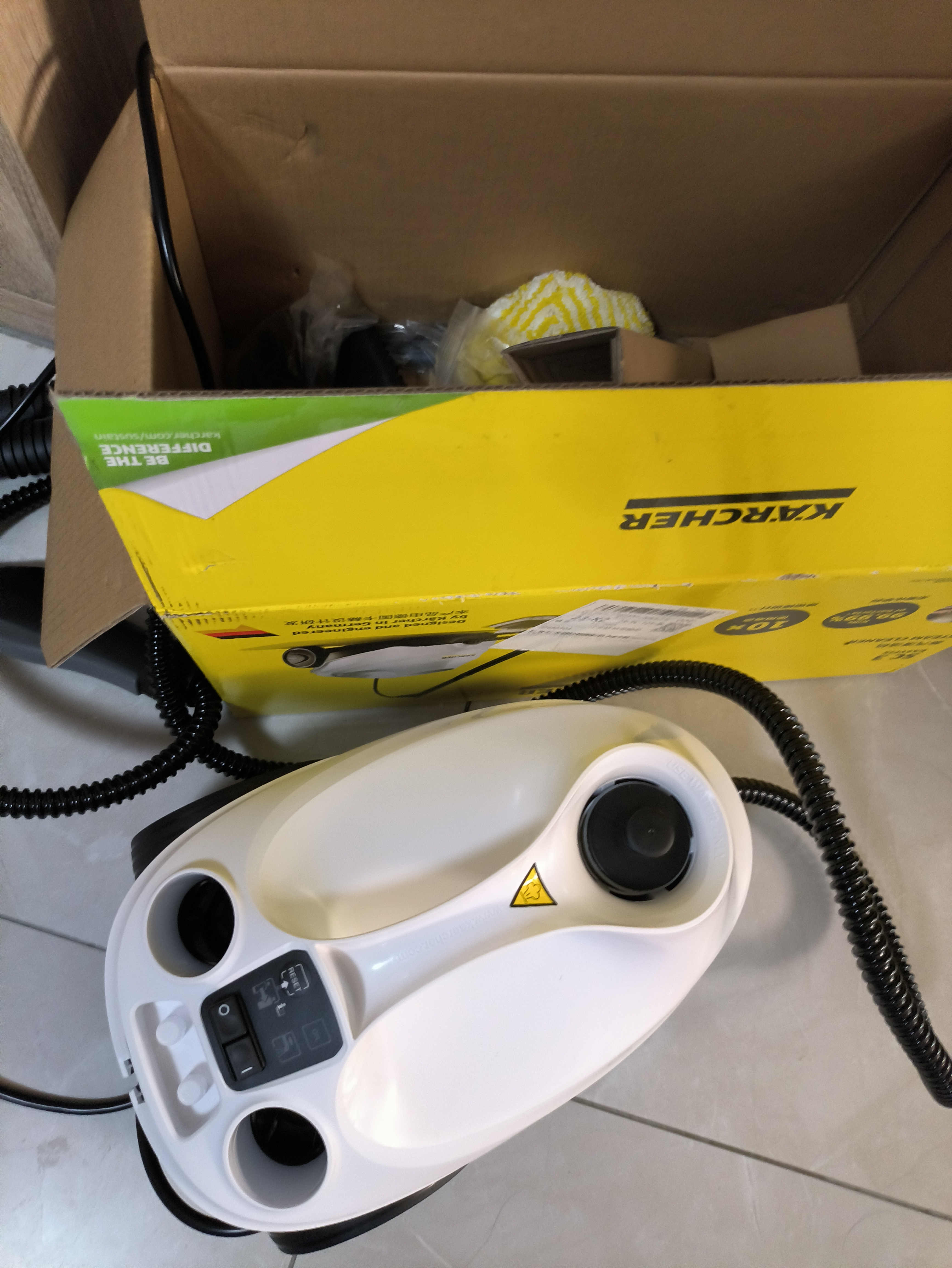 KARCHER德国卡赫 蒸汽拖把家用高压高温清洁机厨房油烟机清洗机去油污30秒速热洗地机杀菌SC3 实拍图