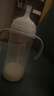 贝亲（Pigeon）自然离乳PPSU重力球吸管奶瓶双把手330ml12月+(附带奶嘴12月*2支) 实拍图