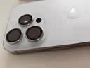 蓝猩先生【99%AR双重增透】适用苹果16promax镜头膜iPhone16pro后置摄像头保护膜防刮防眩光钢化膜 钛银 实拍图