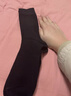 棉十三袜子男士新疆棉10A抗菌防臭春秋季黑色纯色小腿袜高筒商务长袜5双 实拍图