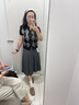 优衣库宽褶中裙女装/半身裙裙子479916 488364 488364/08深灰色 M 实拍图