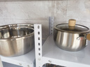 美厨（MAXCOOK）316L不锈钢奶锅汤锅18cm 泡面煮奶辅食锅加厚复合底MCN6995 实拍图