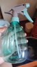 家用酒精喷壶消毒水清洁专用喷雾瓶气压式细雾浇花洒小喷水壶喷瓶 透蓝【1个装】 500ml 实拍图