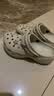 卡骆驰（CROCS）新款厚底云朵洞洞鞋送女友礼物206750 骨白色   34-35 实拍图