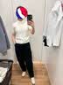 优衣库棉莫代尔混纺POLO领针织衫/短袖女装26春夏新款484607 01 乳白色 S 实拍图
