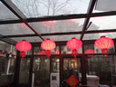迪普尔大红灯笼灯植绒阳台灯笼春节新年装饰福字灯笼户外防水挂电灯笼 【买1贈1】植绒.全家福款 中号 #撑开直径约50CM 实拍图