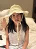 偶森儿童草帽夏天防晒帽海边沙滩遮阳帽森系女童宝宝出游蕾丝系带宽檐 实拍图