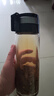 希诺单层玻璃杯大容量便携提环运动水杯男过滤泡茶杯子XN-9076 695mL 实拍图