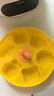 COOKSS宝宝辅食蒸糕模具婴儿食品级硅胶盒猫爪耐高温烘焙可蒸煮磨具黄色 实拍图