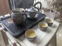 不拙茶具整套功夫茶具套装家庭用客厅高档青花瓷汝窑盖碗9入泡茶套装 实拍图