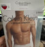Calvin Klein内衣【吸湿速干】男士三条装提花ck棉质微弹舒适贴身三角内裤男 I03-月光白/枫叶红/海涛蓝 3条 L 实拍图