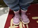 LATE TIME儿童鲨鱼雨鞋可爱女款男孩雨靴宝宝水鞋套鞋软底防滑男童幼儿水鞋 紫粉 17 cm内长【170】适合脚长约16cm 实拍图