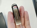 闪迪（SanDisk）128GB U盘 CZ73 安全加密 数据恢复 学习电脑办公投标 小巧便携 车载 大容量金属优盘 实拍图