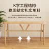 必响餐桌家用小户型轻奢现代简约长方形餐饮商用桌椅吃饭桌子出租房用 原木色【升级加厚 送货到家】 120cm 【宽60cm高75cm】单桌子 实拍图