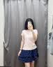 优衣库SUPIMA COTTON短袖T恤女装合作款/圆领纯棉打底内搭483461 11 粉红色 M 实拍图