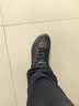 斯凯奇（Skechers）商务百搭皮鞋男士休闲鞋轻便透气黑色软底工作鞋 BLK黑色 39.5 实拍图