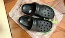 卡骆驰（CROCS）新款厚底云朵洞洞鞋送女友礼物206750 黑色   37-38 实拍图