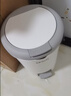 本迪脚踏垃圾桶12L脚踩手按压双开盖厨房垃圾篓家用卫生间塑料垃圾桶 实拍图